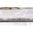 thumbnail image 5 of Rugs.com Marilyn Monroe™ Glam Trellis Collection Rug – 5' x 8' Gray Silver Medium Rug Perfect For Bedrooms, Dining Rooms, Living Rooms, 5 of 9