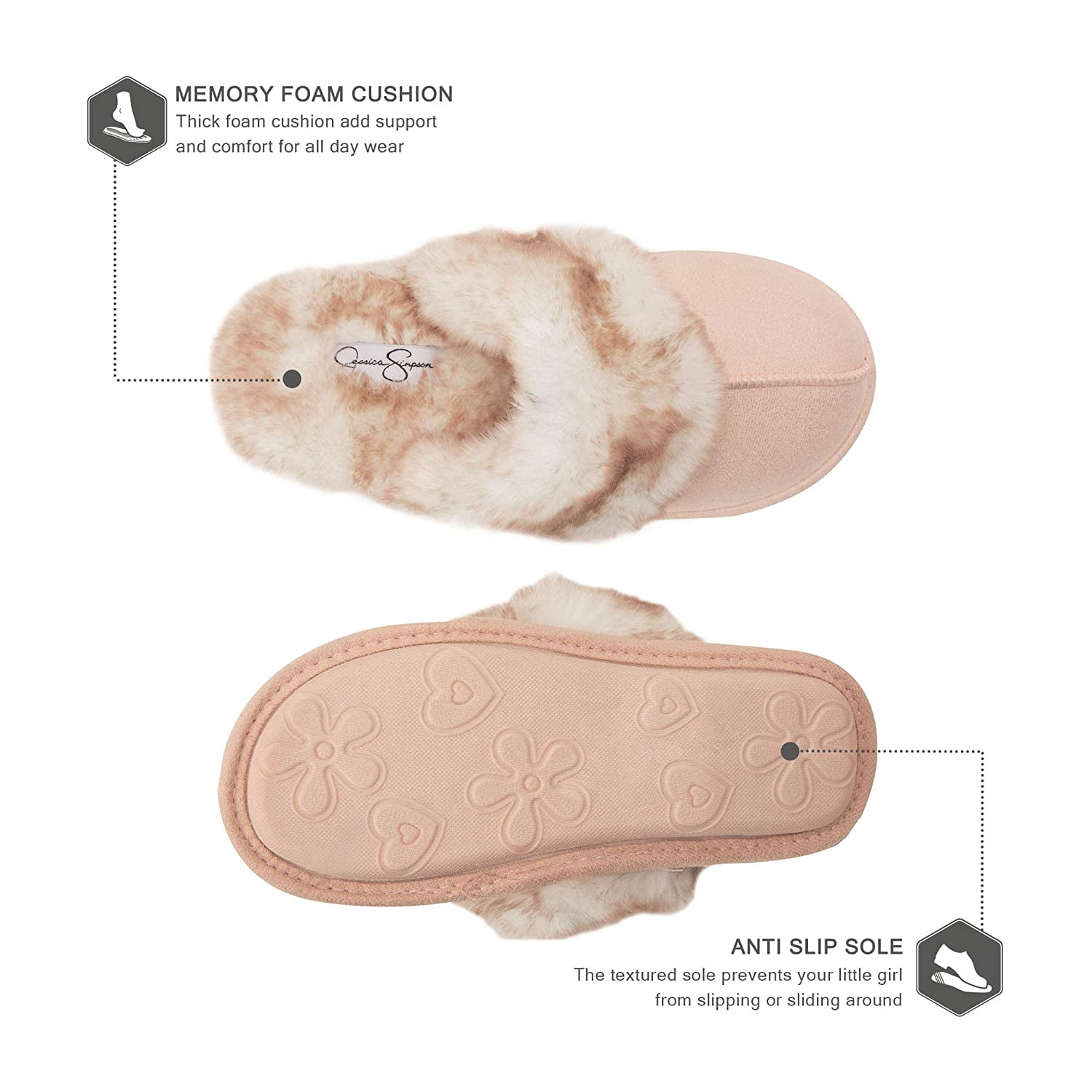jessica simpson girls slippers