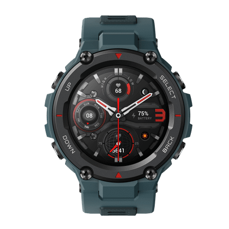Amazfit - T-Rex Pro Smartwatch 1.3" Polycarbonate - Steel Blue