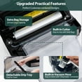 thumbnail image 4 of Aeitto Precision 130W Vacuum Sealer,with 10-In-1 Functions,Double Seal&Pump,Vacuum Sealer Machine for Food with Bags Storage,Built-in Cutter&Hose,Powerful Food Vacuum Sealer,Stainless Steel, 4 of 9
