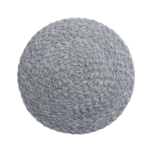 Xihbxyly Productos fabricados únicamente en EE. UU. Almohadilla aislante para mesa de comedor ramio de hilo de algodón 18 cm, almohadilla antiescaldaduras tejida gruesa para el hogar