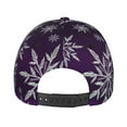thumbnail image 6 of Daiia Snowflake Gradient Purple print Baseball Cap Men Women Golf Dad Hat Adjustable Original Classic Low Profile Hat Unconstructed Plain Cap, 6 of 9