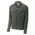 thumbnail image 5 of Yellow Rooster Men's Sport-Wick Flex Fleece Full-Zip Dark Grey Heather M, 5 of 6
