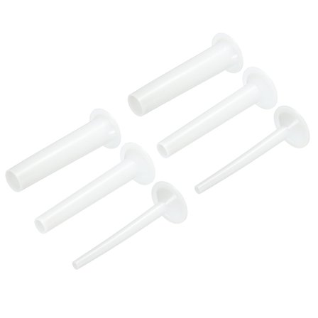 Uxcell Meat Grinder PE Stuffing Tube 10mm 20mm 30mm Diameter 160mm Height for Meat Grinder, Stand Mixer, 2 Set