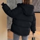 thumbnail image 4 of Chaqueta acolchada DecSea para mujer, de manga larga, con capucha y cremallera, para invierno, 4 of 4