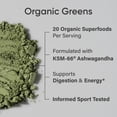thumbnail image 4 of Superfood Powder Sports Research Organic Greens, 20 porciones, 4 of 7