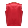 thumbnail image 2 of Yruioon Kids Boys Medieval Steampunk Vest Halloween Arabian Prince Costume Golden Trim Waistcoat Burgundy 6, 2 of 7