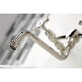 thumbnail image 4 of Kingston Brass KS1211BEX Wall Mount Bathroom Faucet, Polished Chrome, 4 of 7