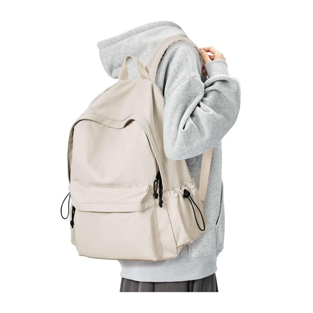 Mochila BJLFS blanca impermeable de 24 litros para mujeres y hombres de 0,5 kg