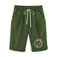 thumbnail image 1 of Pantalones Cortos Casuales para Mujer Día de la Independencia Impreso Elástico de la Cintura, Pantalones Cortos de Verano para Mujeres, 1 of 4