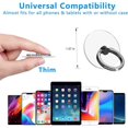 thumbnail image 2 of Anillo para teléfono móvil CHAO con purpurina 2 piezas diamantes transparentes rotación 360 grados, 2 of 4