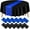 Black Blue, variant on 12Pack 12x108 Inch Satin Table Runner and 84 Inch Round Plastic Tablecloths Set Black and Blue Disposable Round Table Cover for Graduation Wedding Bridal Shower Anniversary Birthday Party Decorations