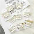 thumbnail image 2 of Fashion Charming Elegant Golden Hair Clip Set Side Fringe Bangs Hair Accessories, 2 of 12