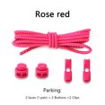 thumbnail image 1 of Lacets Ronds de Sport Sans Attaches, Dégagement Rapide, Verrouillage à Ressort Réglable, Lacets Élastiques, Accessoires de Chaussures pour Enfants et Adultes, Rouge Rose, 1 of 6