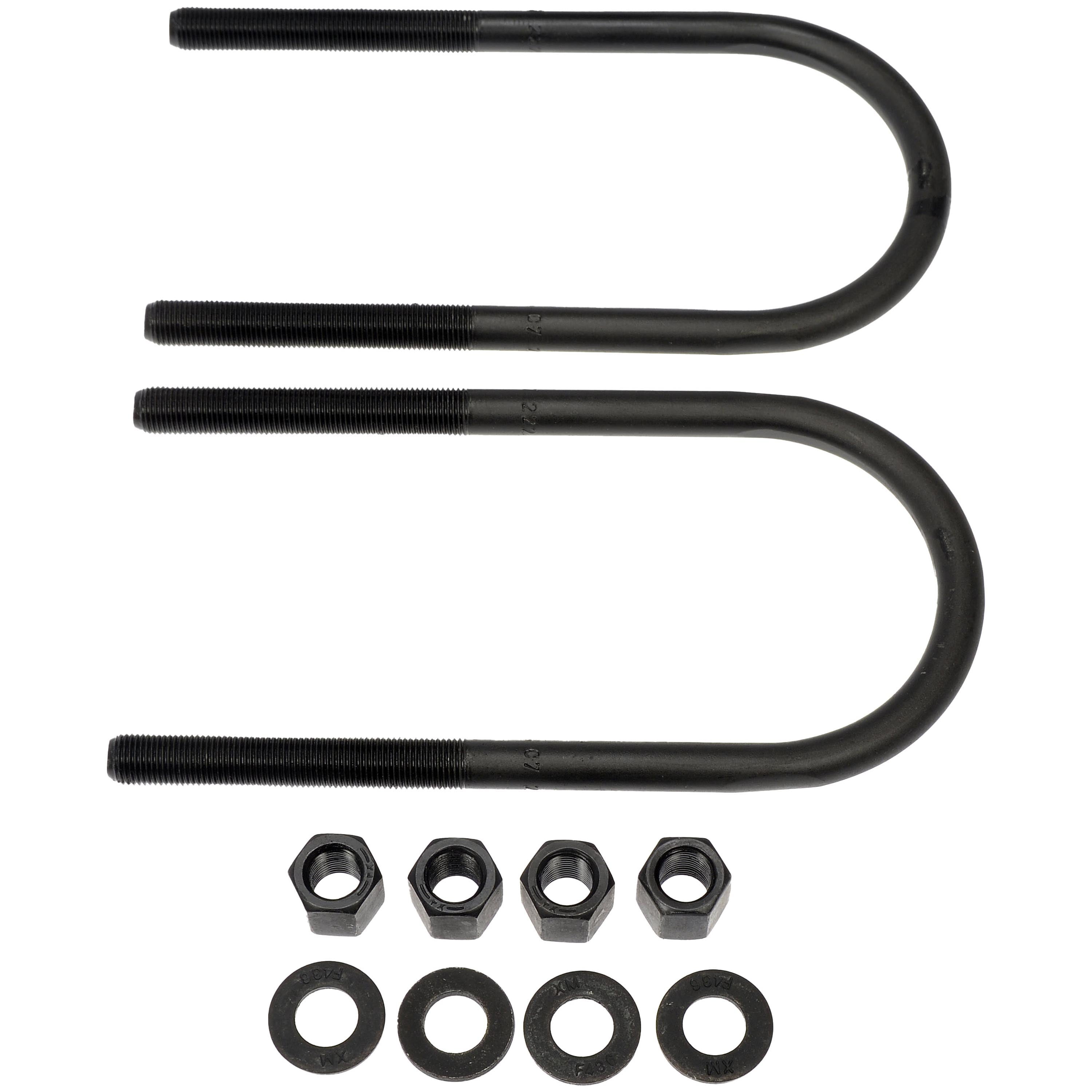 Dorman 929-826 Front Leaf Spring Axle U-Bolt Kit for Specific Jeep Models, Semi-Gloss Black