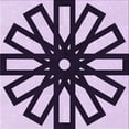 thumbnail image 1 of Ahgly Company Machine Washable Indoor Square Transitional Blossom Pink Area Rugs, 5' Square, 1 of 7