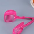 thumbnail image 4 of Oleegame 2PC Potato Fry Cutter Lemon Tomato Slicer Round Slicer Multifunctional Food Clip Kitchen Lemon Clip Pink, 4 of 7