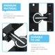 thumbnail image 3 of HOOWIFFY Cerradura Para Puerta Con De Inoxidable Negro Con, 3 of 8