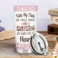 thumbnail image 3 of Sisters Gifts from Sister, Side By Side Sister Tumbler with Lid Stainless Steel 20 oz, Long Distance Sisters Coffee Mug, Gifts for Cousins, Sister Birthday Gifts, 3 of 6