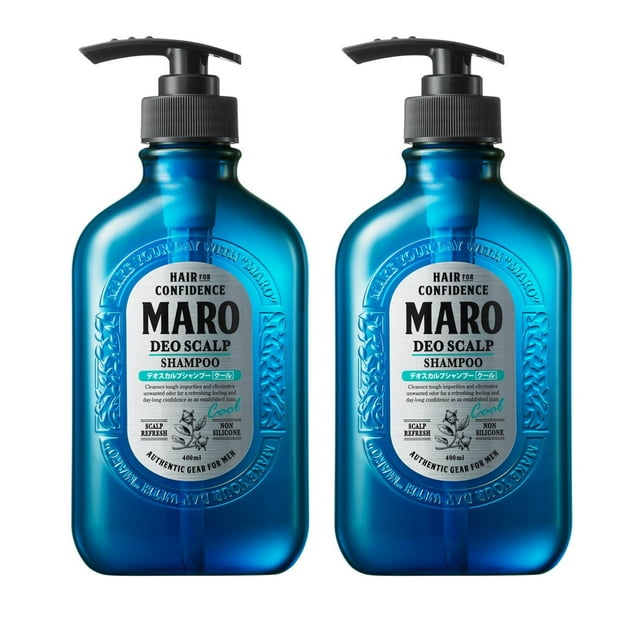 MARO Deo Scalp Shampoo Cool Shampoo Limpiador del cuero cabelludo para la acumulación - Champú de limpieza del cuero cabelludo - Champú calmante fresco diseñado para eliminar la suciedad y el olor y r