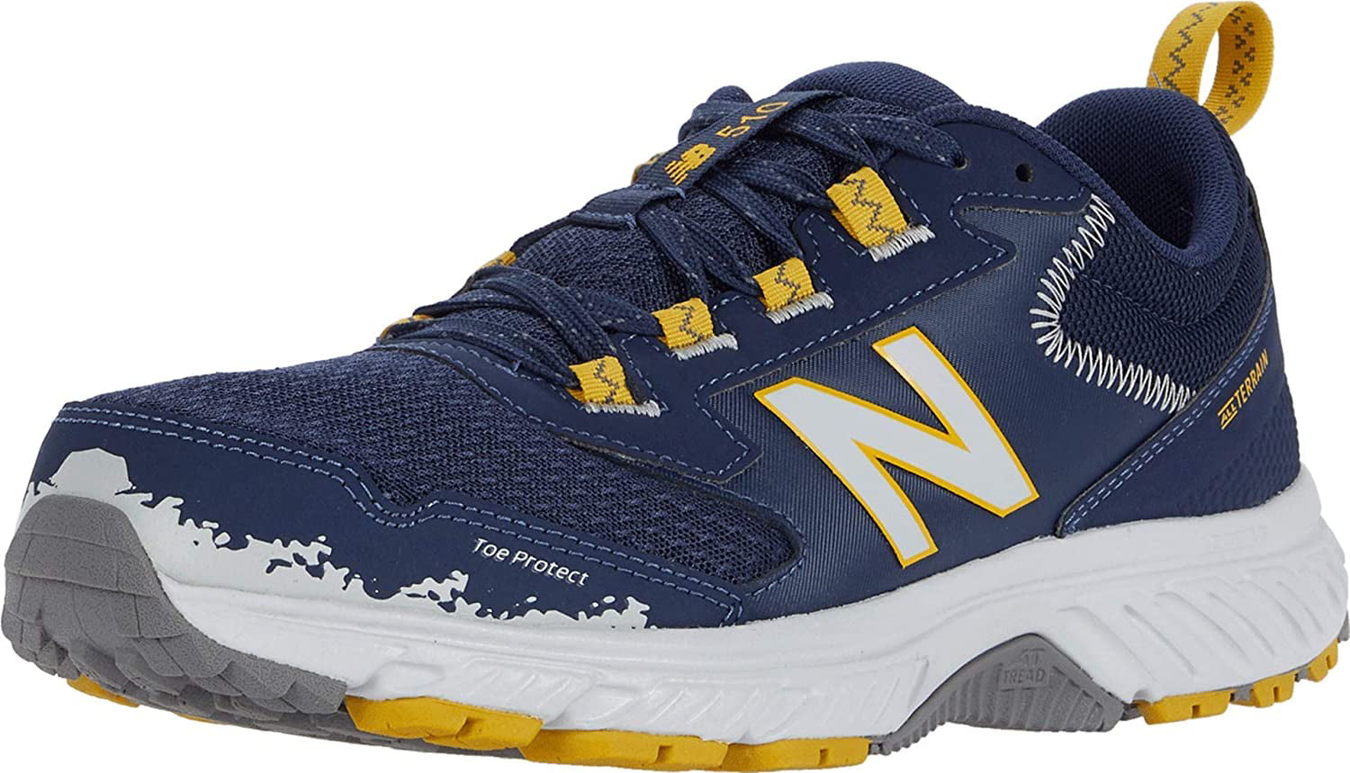 New Balance Men's 510 V5 Trail Running Shoe, Natural Indigo/Chromatic Yellow, 11 M US