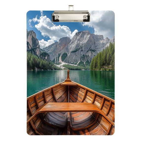 FORMRS Acrylic Clipboard with Low Profile Clip Standard A4 Letter Size, 12.5" x 9", Lake