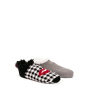 Betsey Johnson Women's 2 Pair Pack Infused Cabin Footie Sock