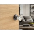 thumbnail image 5 of Passage Octagon Crystal Door Knobs Dark Grey Round Rosette, 5 of 7