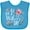Turquoise, variant on Inktastic Our First Mother's Day- Pink Flowers Boys or Girls Baby Bib