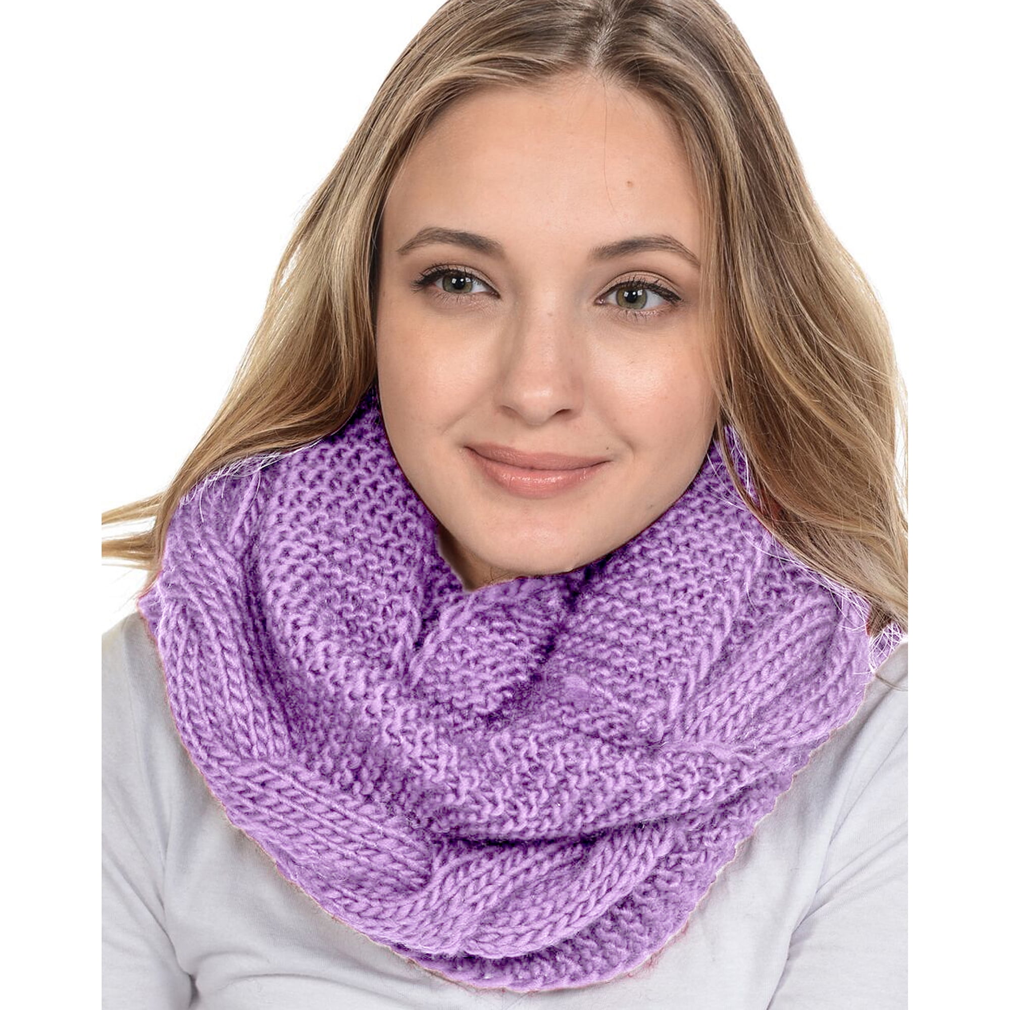 Basico Knit Infinity Scarf, Winter Scarves for Women, Neck Warmer