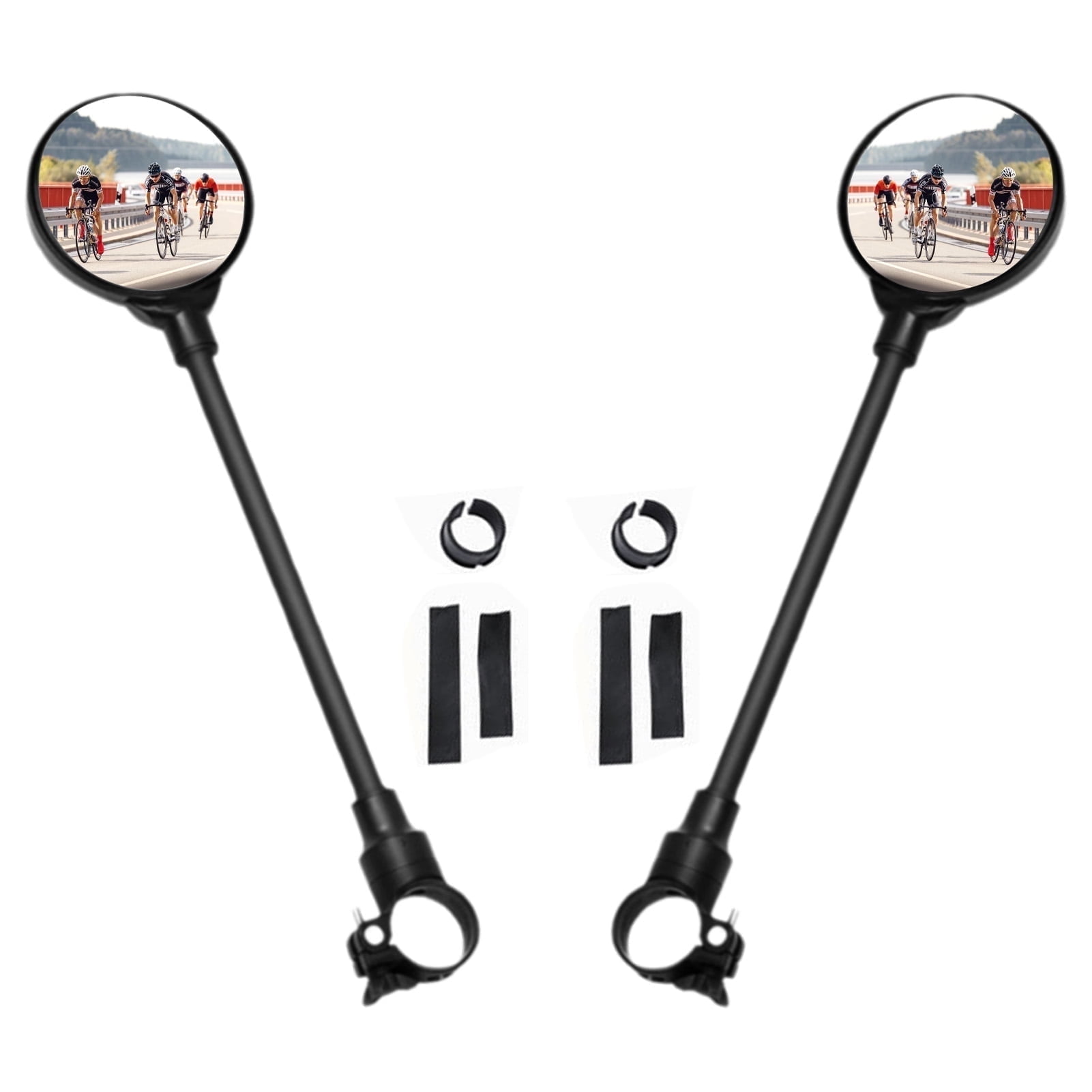 Zefal Bike Mirror with LED Bike Light (Universal Handlebar