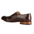 thumbnail image 3 of LIBERTYZENO Men's Double Buckle Monk Strap Genuine Leather Cap-Toe Dress Shoes, 3 of 5