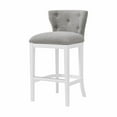 thumbnail image 3 of Alaterre Furniture Miranda Swivel Low Back Bar Height Bar Wood Stool, White, 3 of 8