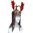 thumbnail image 5 of Medieval Antique Warrior Chain-Mail Mughals Armor Helmet W/Stand Rustic Vintage Home Decor Gifts, 5 of 5