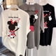 thumbnail image 2 of Camiseta de Disney para hombre y mujer, camiseta de Mickey, marido, esposa, linda pareja, Tops casuales Harajuku de manga corta, 2 of 5