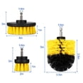 thumbnail image 4 of 3Pcs Drill Brush TeqHome Power Scrubber Cleaning Brush Set Drill Cleaner Combo Kit for Grout Floor Tub Shower Tile Bathroom Kitchen Car Surface Yellow, 4 of 8