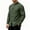 Army Green, variant on TKKCS Mens Cotton Linen Tang Suit Shirt Long Sleeve Loose Fit Frog Button Mandarin Collar Casual Shirt with Pockets Khaki S