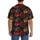thumbnail image 3 of Fotbe Compass And Mountains In Bicycle Wheels1 Camisa Estampada de Manga Corta para Hombre, Casual de Verano, Estilo Playero, Sin Arrugas-3X-Large, 3 of 5