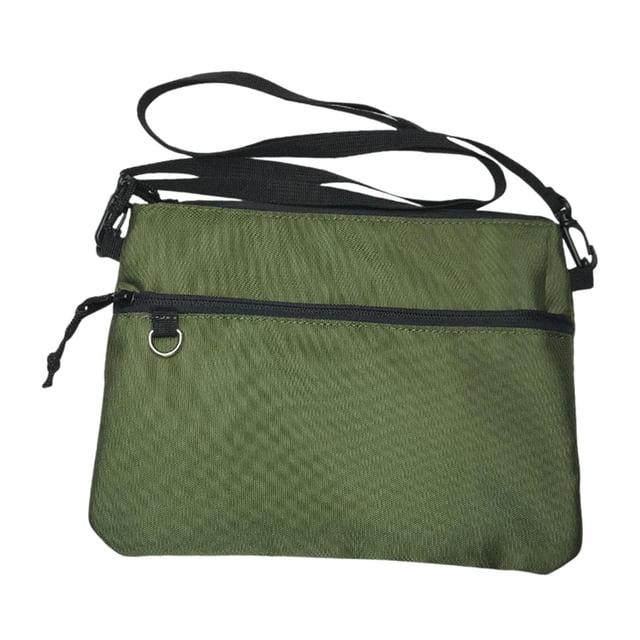 Bolso de hombro para hombre, cartera con cierre de cremallera, bolso de mano para playa, compras al aire libre Verde