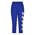 thumbnail image 4 of Fjofpr Girls Clothes Size 7/8 Toddler Kids Fashion Baesball Print Summer Leisure Yoga Sports Frenum Cropped Pants Blue 8 Years, 4 of 4