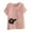 Pink, variant on IROINNID Fashion Women Summer Loose Graphic Print Breathable Round-Neck T-Shirt Short Sleeve Casual Blouse Spring