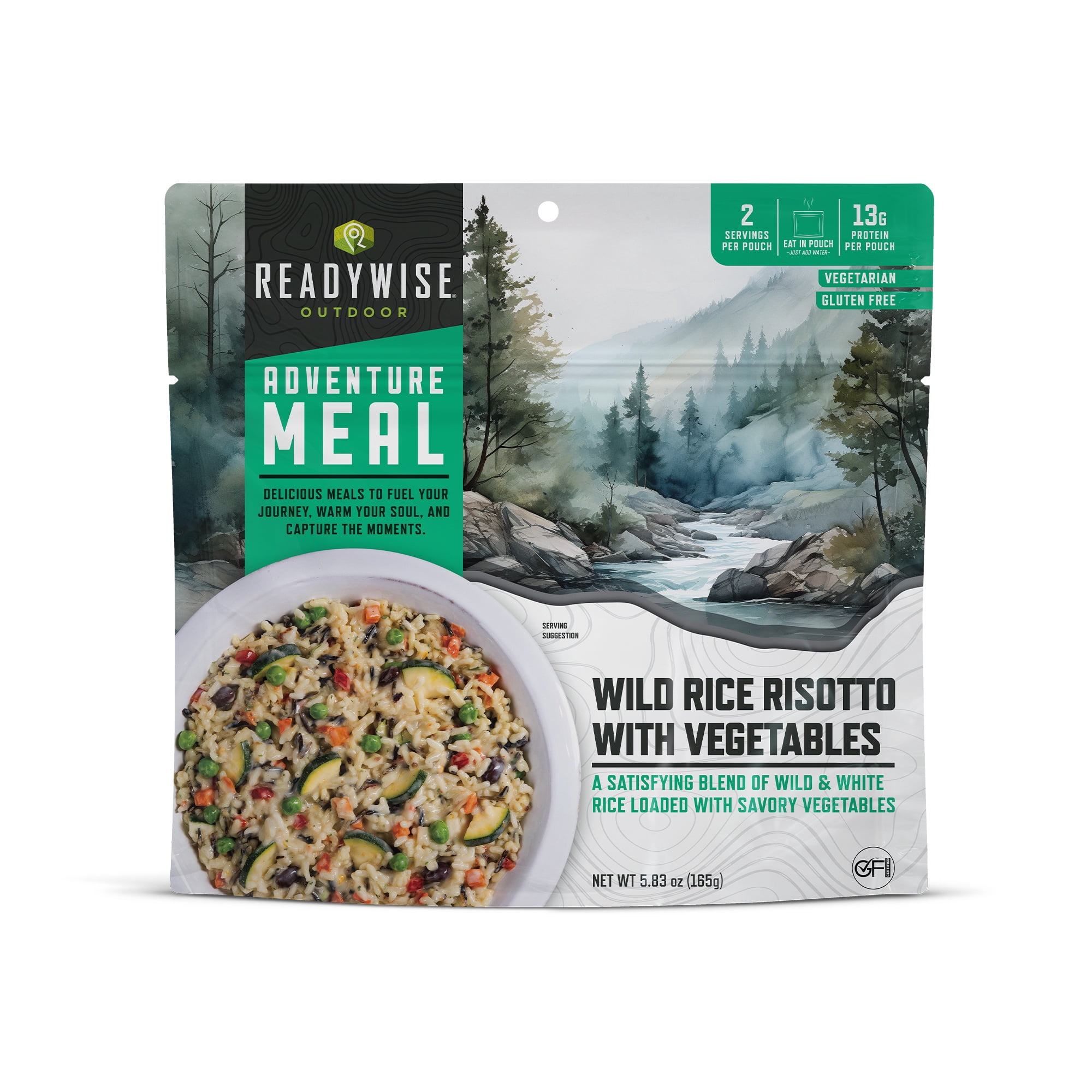 ReadyWise Outdoor Weekend Camping Kit, Freeze-Dried Meals, 4 Entrees & 2 Breakfasts