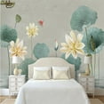thumbnail image 1 of 3D Wallpaper Chinese Lotus Leaf SKU# WAL0023, 1 of 1