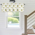 thumbnail image 5 of Summer Fruit Window Valance for Kitchen, Watercolor Yellow Lemon Rustic Flowers Farmhouse Rod Pocket Short Curtain for Small Windows, Light Filtering Decorative Valance, 56 x 16 Inch, 1 Panel, 5 of 9