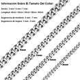 thumbnail image 2 of Collar Estilo Cubano Unisex De Acero Inoxidable Xtellar Plateado, 2 of 4
