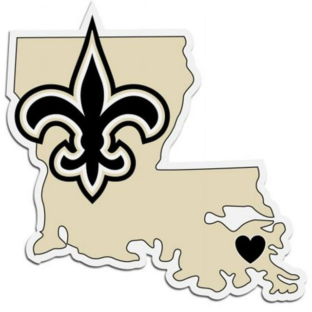 Siskiyou Sports FHSD150 NFL New Orleans Saints Autocollant Domicile État
