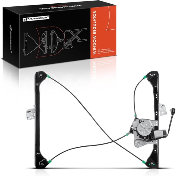 A-Premium Power Window Regulator with Motor Compatible with Oldsmobile Alero Pontiac Grand Am 1999-2005 Coupe 2-Door Front Right Passenger Side
