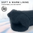 thumbnail image 4 of Guantes de invierno para hombres, guantes cálidos para mensajes de texto con pantalla táctil, guantes para clima frío con forro de punto suave y puño elástico, 4 of 4