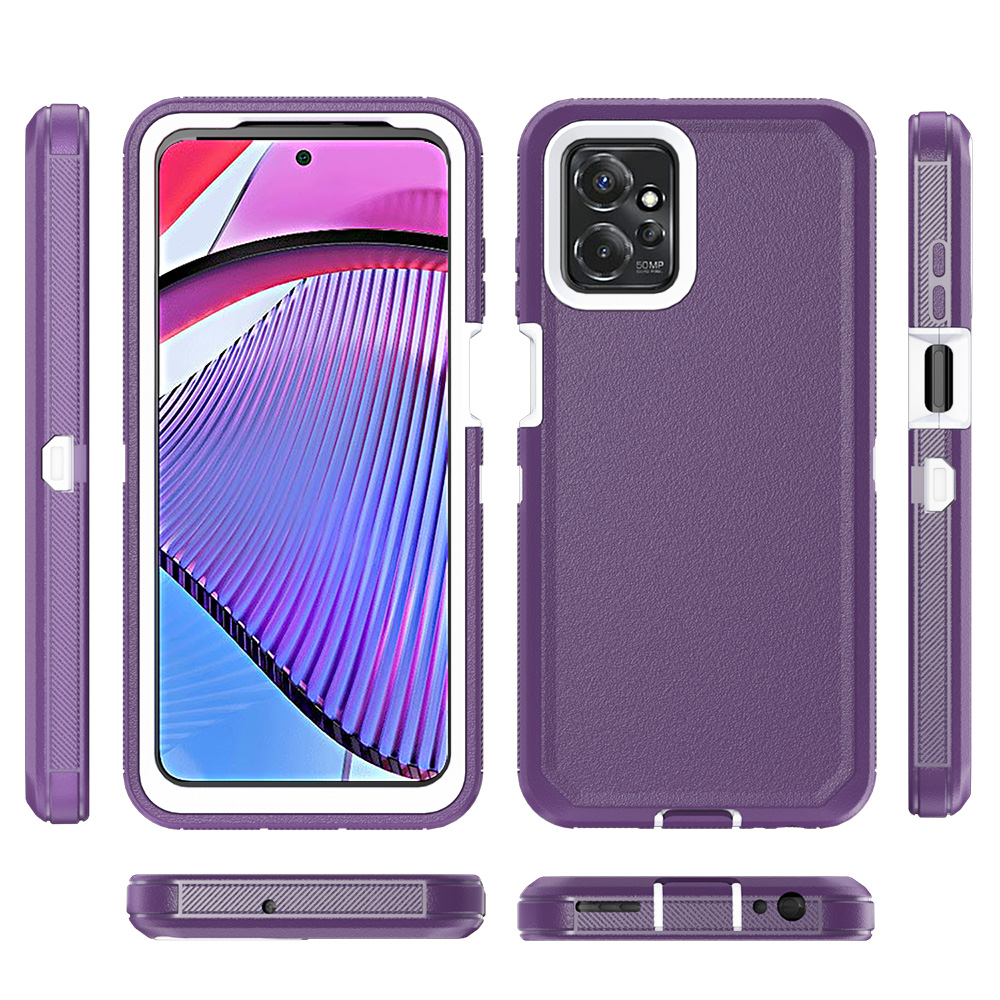 Xhy Moto G Power 5G 2023 Case Military Grade Heavy Duty 3 in 1