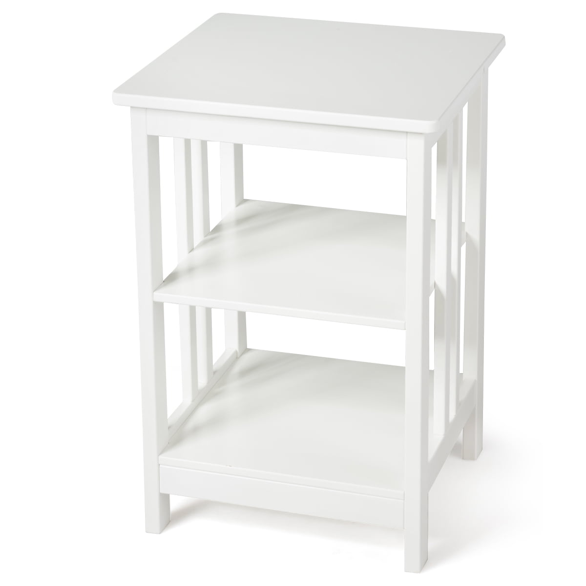 small white side table for nursery